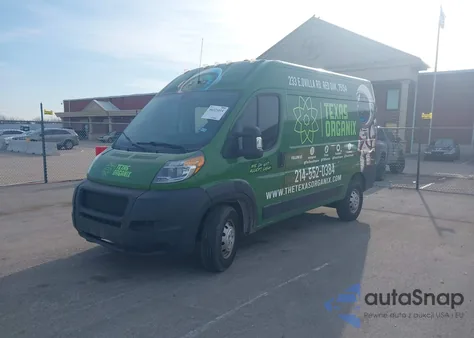 2019 Ram Promaster 1500 High Roof 136 Wb из США, поврежденный, VIN 3C6TRVBGXKE528351